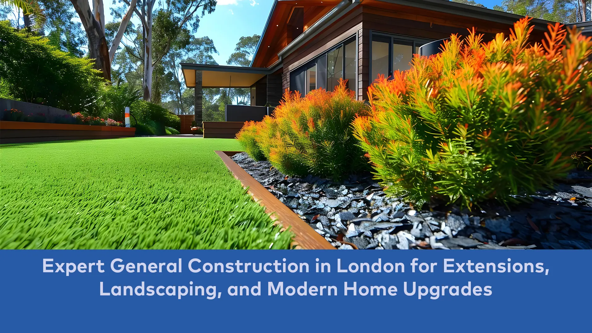 Expert general construction services in London, featuring skilled builders working on a residential renovation project.